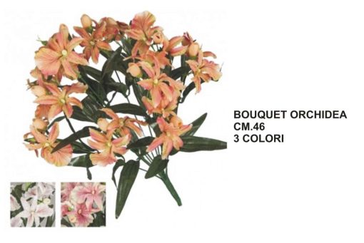 Bouquet Orchidea X12 Cm.46 3 Col. Ass.-8052461281674