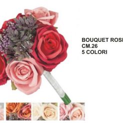 Bouquet Rose Cm.26 5 Ass.-8052461281575