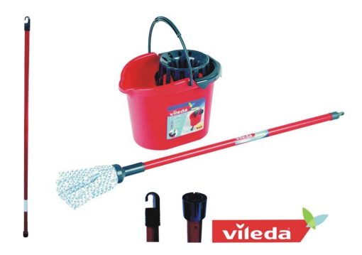 Secchio C/Strizzamop Mop+Manico Vileda-8001940001456