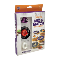 Set 4 Tagliapasta Occhio di Bue Halloween Decora in Plastica Resistente Piccoli