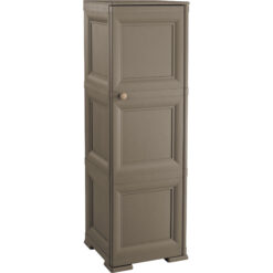 Colonnina 3 Moduli Ante Lisce Armadio Wengè Resistente Elegante 40x43x125h cm