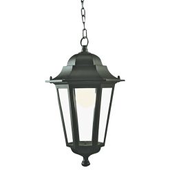 Lanterna con Catena Retrò Lampada Vintage per Illuminazione Grande E27 Nero 100W