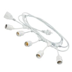 Lampadine Decorative Luci per Ambiente Serie 5 Portalampade E27 Bianco 20 W