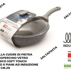 Padella Cuore Di Pietra Cm.28 Slp Con Cop. Ve-8010111048961