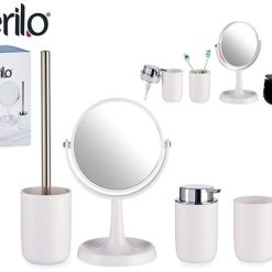 Set Bagno Ceramica Set 4 Pz. Bianco-8430852177568