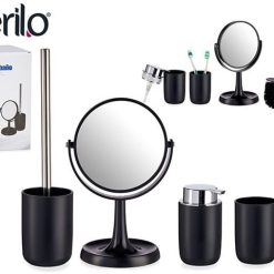 Set Bagno Ceramica Set 4 Pz. Nero-8430852177575