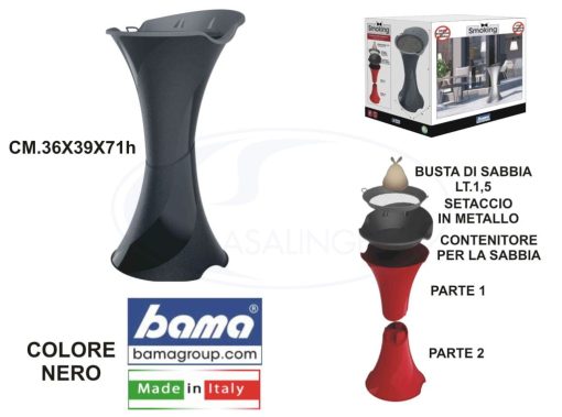 Posacenere Smoking Nero Cm.36X39X71H-8007633500510