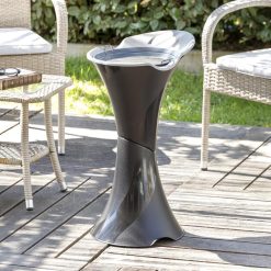Bama Posacenere da Terra Smoking - Elegante e Sicuro, 36x39x71h cm, Nero, Per Locali Pubblici - immagine 4