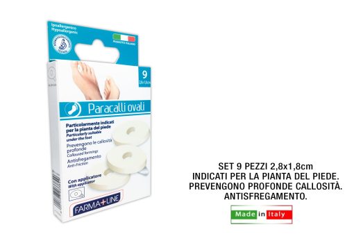 Paracalli Ovali Set 9 Pz. Con Applicatore Farmalin-8021723033849