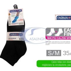 CALZA RELAX ALTA SET 3 PZ. NERO S/M