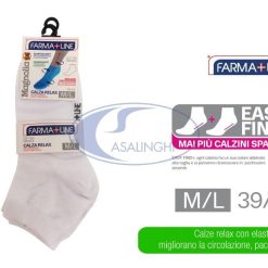 CALZA RELAX ALTA SET 3 PZ. BIANCO M/L