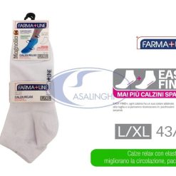 CALZA RELAX ALTA SET 3 PZ. BIANCO L/XL CALZINI