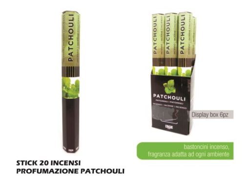 Incenso Patchouli 20 Stick-8021723043015