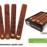 Porta Incenso Legno Oro-8021723043404