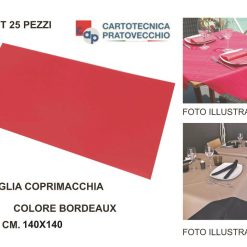 Tovaglia Coprimacchia Tnt 140X140 Set 25 Pz. Bord-8000766075443