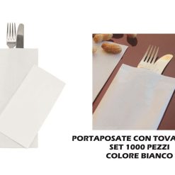 Portaposate Con Tovagliolo 1000 Pz. 2 Veli Cm-8000766076082