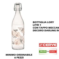 Bottiglia Lory Lt.1 Dec.Darling Rose-8001691972289