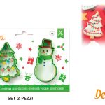 Taglia Pasta Set 2 Pz. Albero E Pupazzo-8024622066970