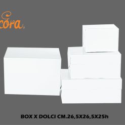 DECORA BOX PER DOLCI 26,5 X 26,5 X H 25 CM - immagine 3