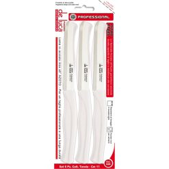 COLTELLI TAVOLA PUNTA TONDA CONF. 6 PZ. BIANCO
