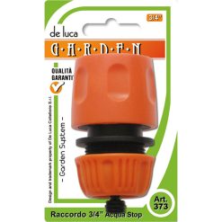 CONNETTORE AUTOMATICO 3/4" CON SISTEMA ACQUA STOP