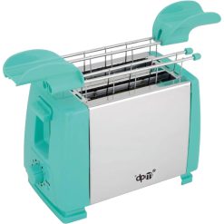 Tosta Pane con Pinze Impugnatura 750W con Autospegnimento 6 Programmi di Tostatura Tostapane con Vassoio Raccogli Briciole