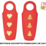 Portabottiglie Sacchetto Pannolenci Cm.16X10X38-8034052643276