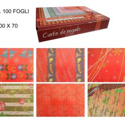 CARTA REGALO NATALIZIA CONF. 100 FOGLI