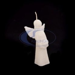 Candela Angelo Heart Bianco Con Glitter Cm.12H-8034052597234