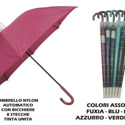 Ombrello Nylon Automatico T. Unita Con Bicchiere-8013066038513