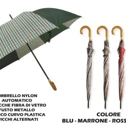 Ombrello Nylon Automatico Spicchi Alternati-8013066005256