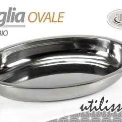 Vassoio Ovale Fondo Acciaio Cm.25-8025569623998