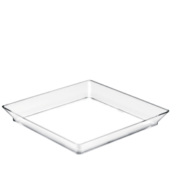 VASSOIO MEDIUM PLATE PS TRASP. CONF. 12 PZ. CM.