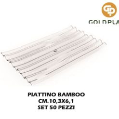 Piattino Bamboo Ps Trasp. Conf. 50 Pz.-8024854173026