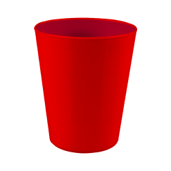 BICCHIERE CONICO PP CL.33 CF.6 PZ. ROSSO