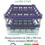 Ceste X Lavaggio 25 Bicchieri Kit4 5X5 Genus Dei-8050444233184