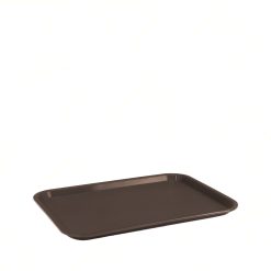Vassoio Fast Food Ideale per Fast Food Paninerie Pizzerie, Polipropilene Alimentare Marrone 41,5×30,5 cm 370 g Impilabile Made in Italy