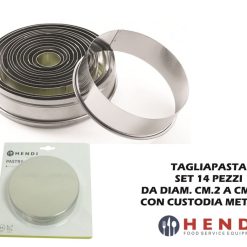 Tagliapasta Set 14 Pz. Tondo Bordo Liscio Da Cm.2 A Cm.11-8711369673416