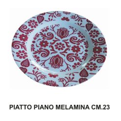 Piatto Piano Melamina Cm.23 Red Collection-8054408037917