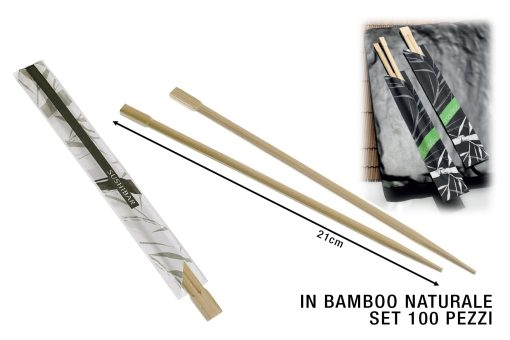 Bacchette Bamboo Cm.21 Set 100 Pz.-8024112100375