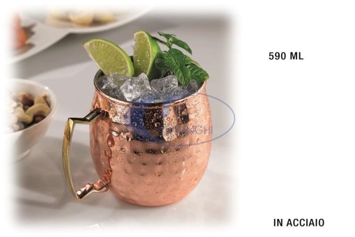 Moscow Mule Mug Ml.590 Bombata Acciaio-8024112007001