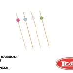 Spiedi In Bamboo Flowers Cm.12 Set 100 Pz.-8024112004857