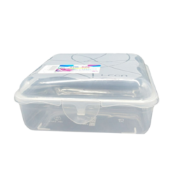 Contenitore Rettangolare Click Clak 17x12x6 cm in Lega Ermetico e Salvaspazio