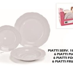 Piatti Serv. 18 Pz. Romantico Lilla Pastello-8034052423120