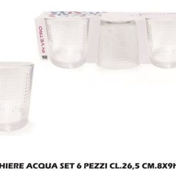 Bicchiere Acqua Cf.6Pz. Cl.26