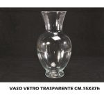 Vaso Vetro Trasparente Cm.15X37H-8034052248235