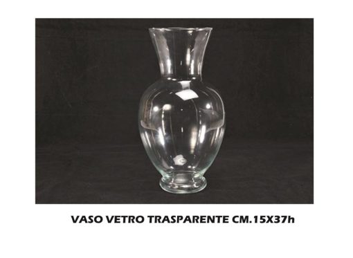 Vaso Vetro Trasparente Cm.15X37H-8034052248235