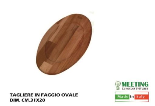 Tagliere Faggio Ovale Cm.31X20-8020900005280