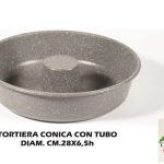 Tortiera Conica S.Pietra Cm.28 Con Cono-8056513626611