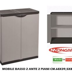 Mobile Basso 2 Ante 2 Piani Cm.68X39